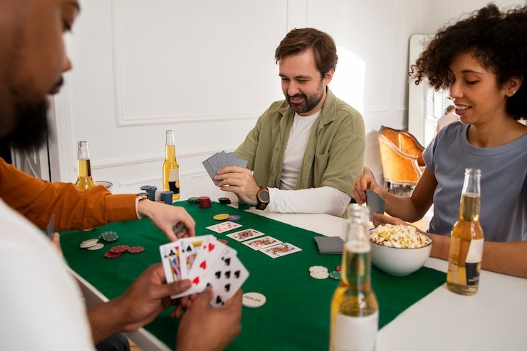 Capsa Susun gameplay and winning hand comparison on parlay maxbet855